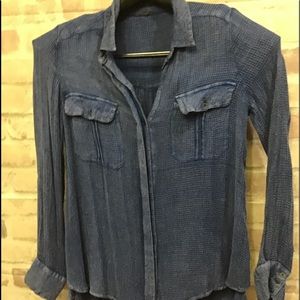 Free People button down soft cotton summer thermal